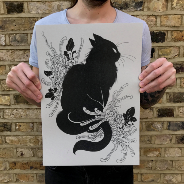 Рисунки маркером черным