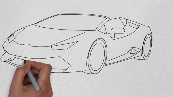 Ламборгини карандашом легко
