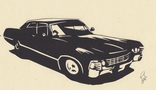 Шевроле Импала 1967 трафарет