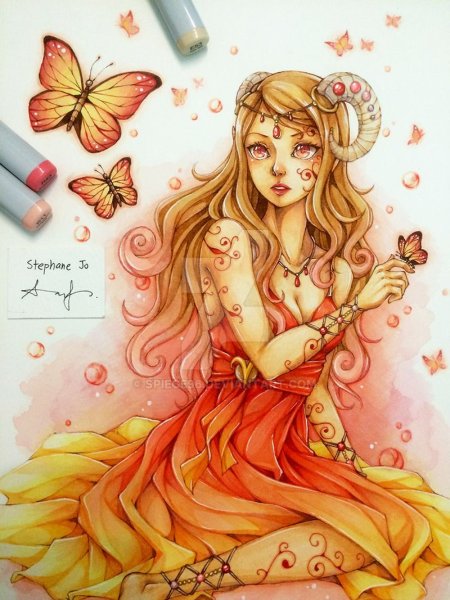 Арт знаки зодиака маркерами