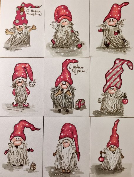 Скандинавский Гном открытка