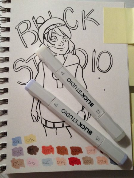 Рисунки лёгкие маркерами тач