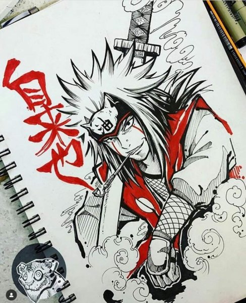 Джирайя эскиз тату