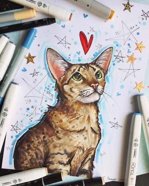 Живопись маркерами