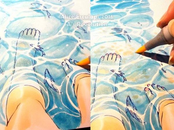 Водные маркеры для рисования