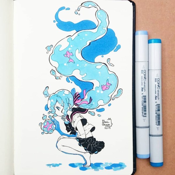 Позы для рисования стихии