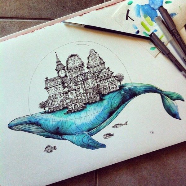 Фломастер для рисования водой