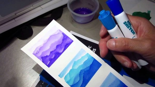 Волны в мультяшном стиле