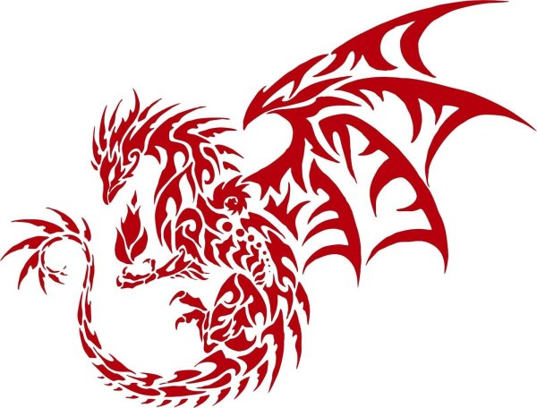 Дракон узор