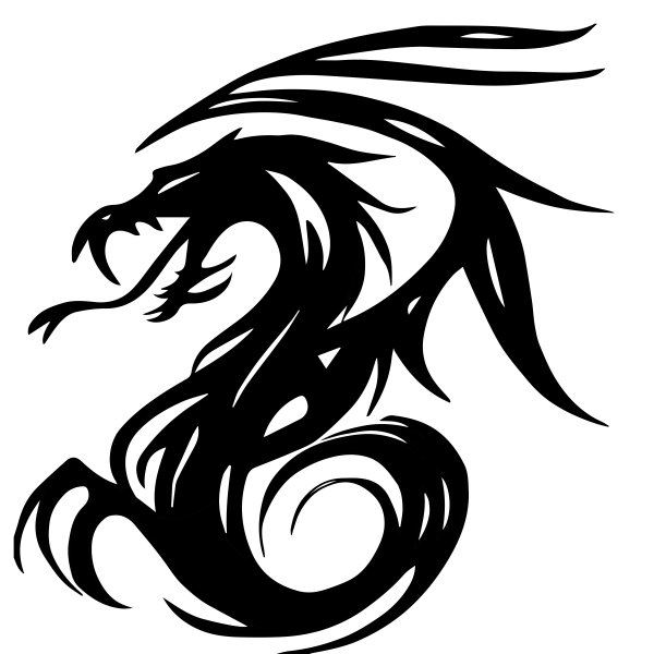 Дракон трайбл эскиз
