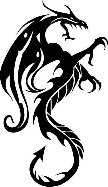 Дракон тату легкое