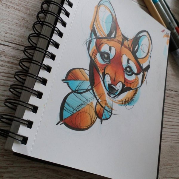 Скетчинг лиса