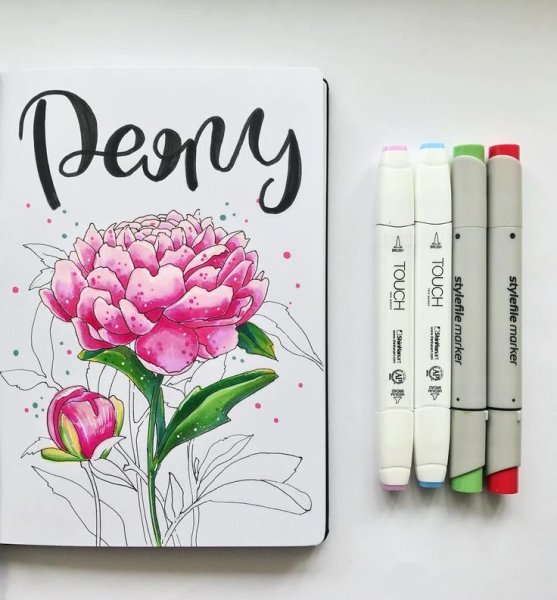 Скетчи маркерами