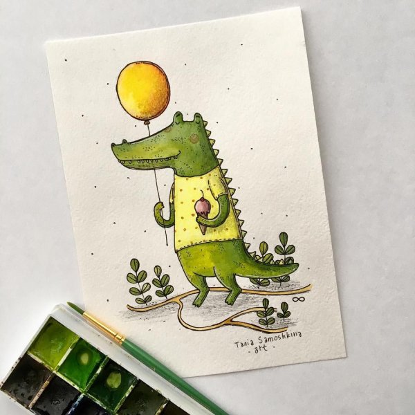 Скетчбук красками