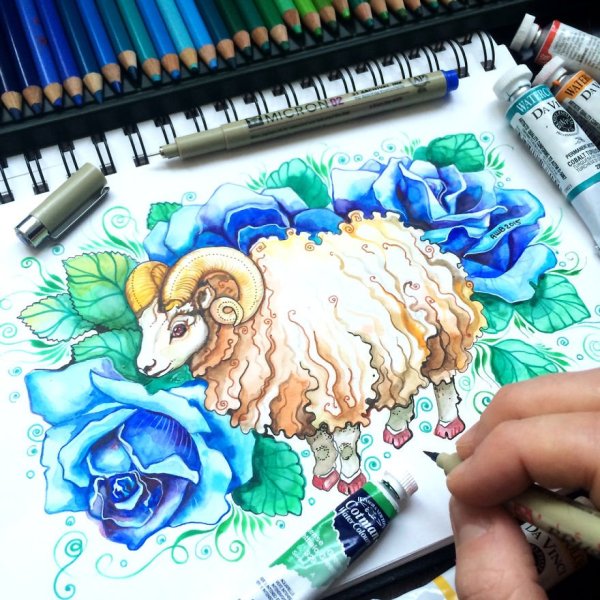 Рисунки маркерами для начинающих