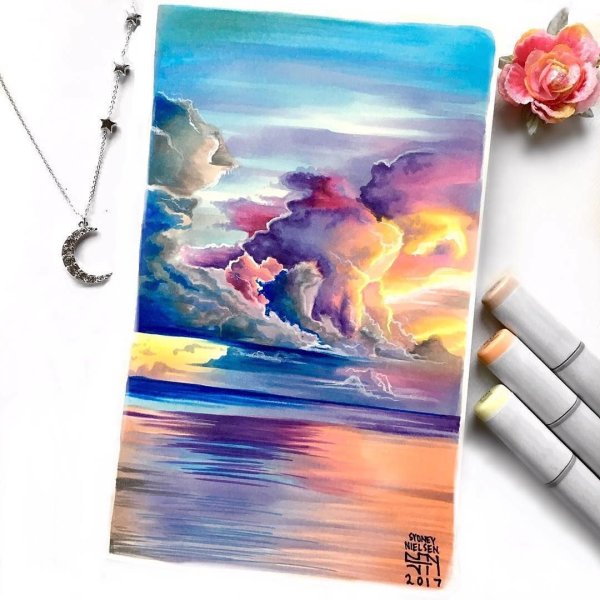 Море маркерами