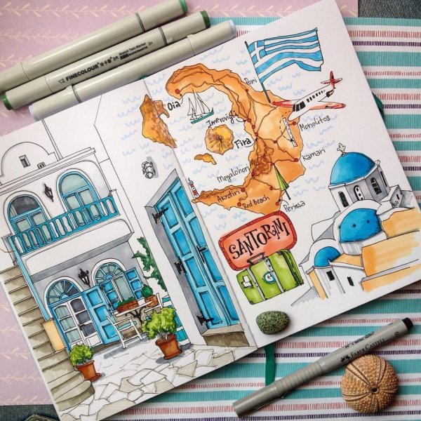 Темы для рисования маркерами