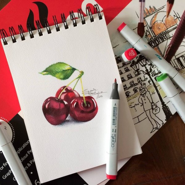 Маркер вишня