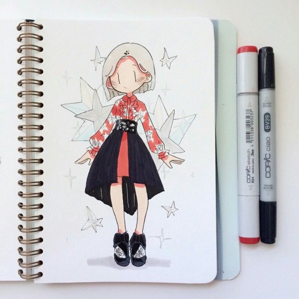 Лёгкие рисунки для скичбука