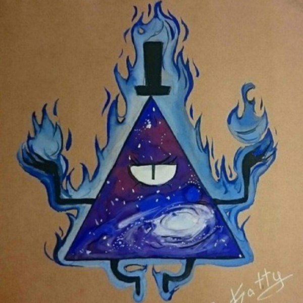 Графити Фолз в скейтч бук