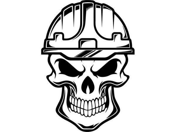 Череп в каске логотип