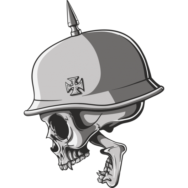 Череп в шлеме