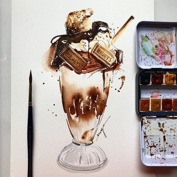 Рисунки маркерами Лиза Краснова