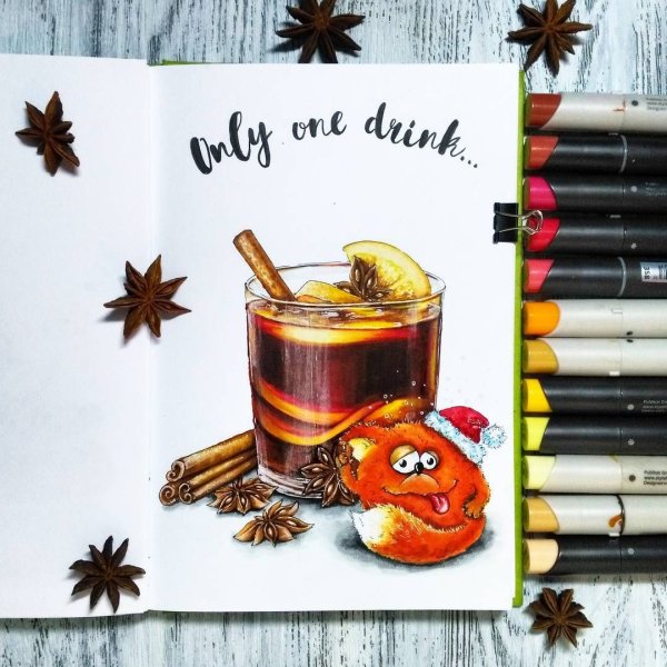 Глинтвейн скетмаркерами