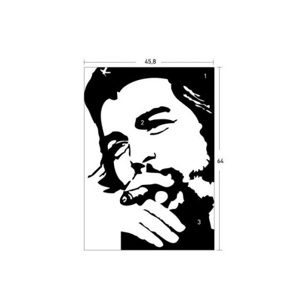 Че Гевара портрет чб