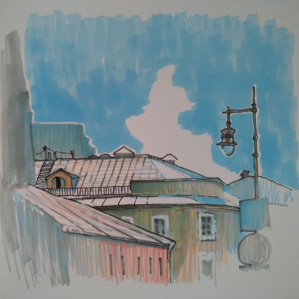 Город рисунок