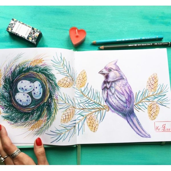 Дом фломастерами