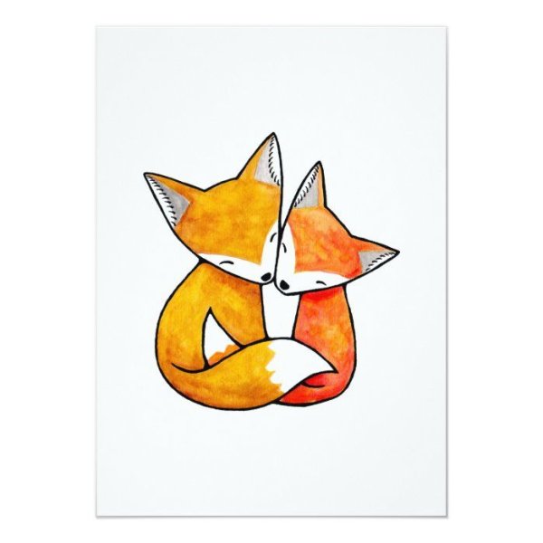 Рисунки для скетчбука легкие лисы