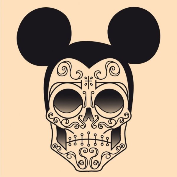 Череп эскиз Минимализм