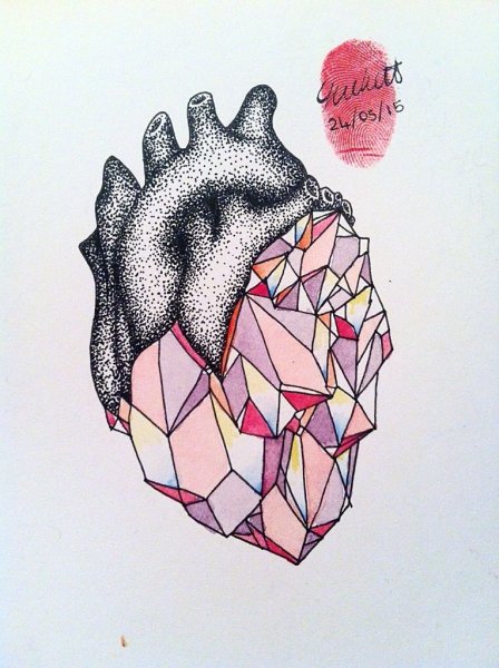 Сердце эскиз