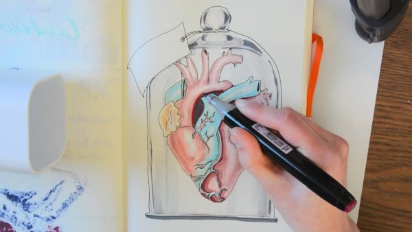 Рисунки маркерами