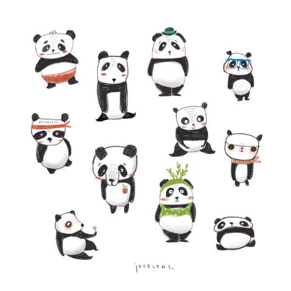 Скетчинг Панда