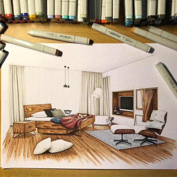 Эскиз интерьера