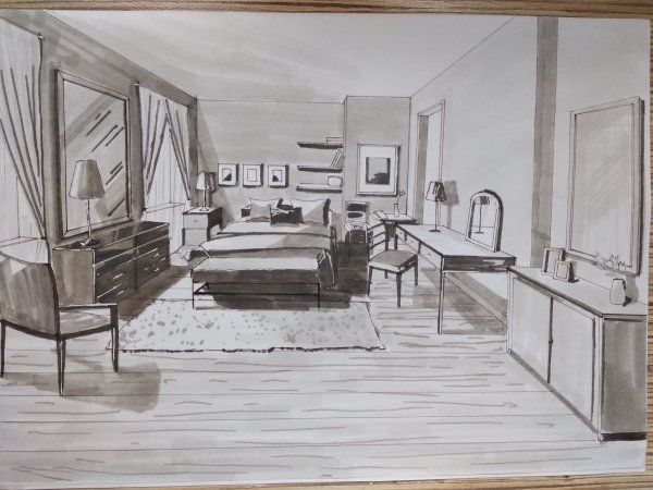 Графическое изображение интерьера