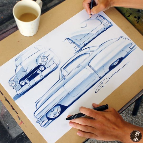 Скетчинг автомобилей