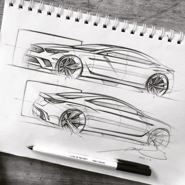 Скетчи автодизайнеров