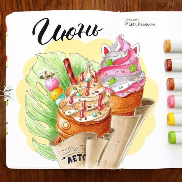 Десерты сладости маркеры