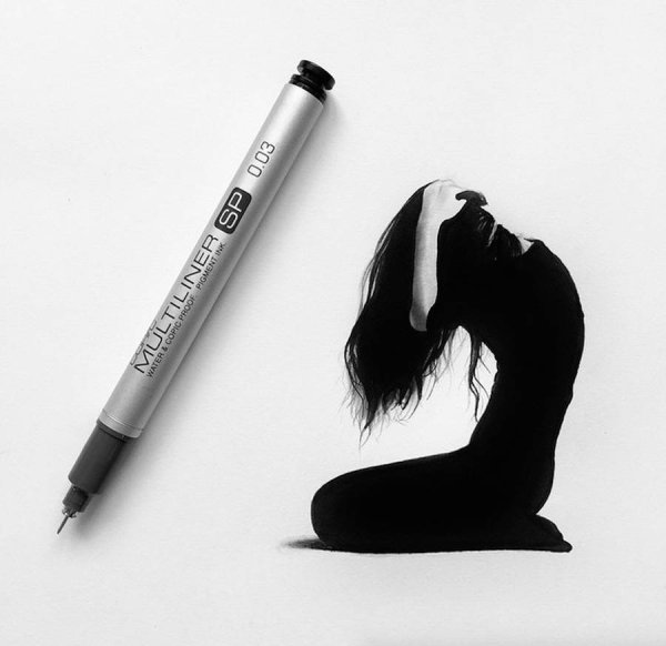 Черная ручка