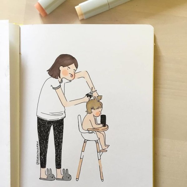 Мама и ребенок скетч