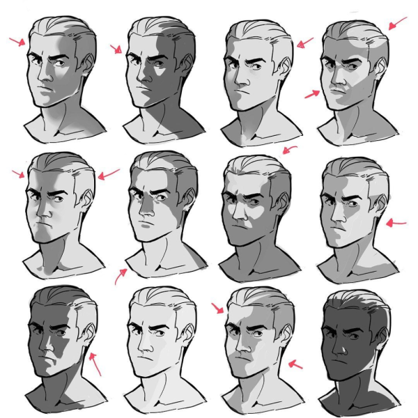 Референс освещение лица сбоку