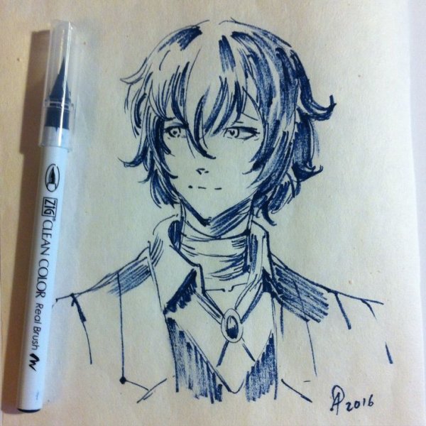 Дадзай Осаму скетч