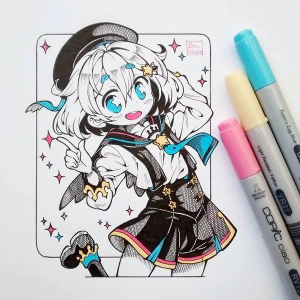 Аниме маркерами