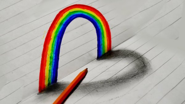 Рисунки радужные лёгкие