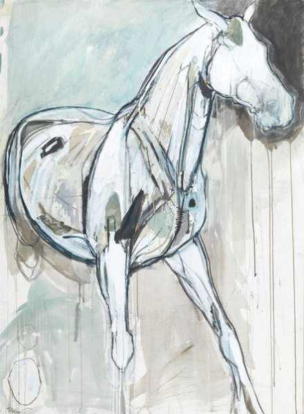 Лошадь фломастерами