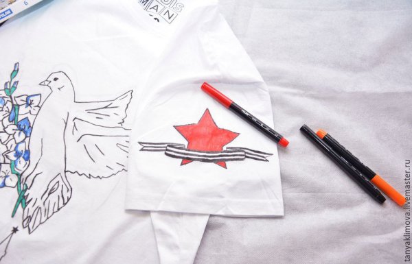 Роспись по ткани фломастерами