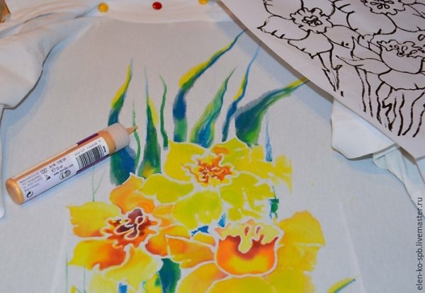 Роспись по ткани фломастерами